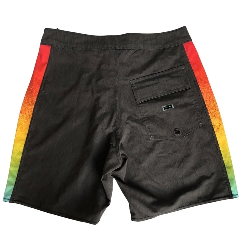 Rip Curl Mirage Owen Double Stitch Black Multicolor Board Shorts 30
